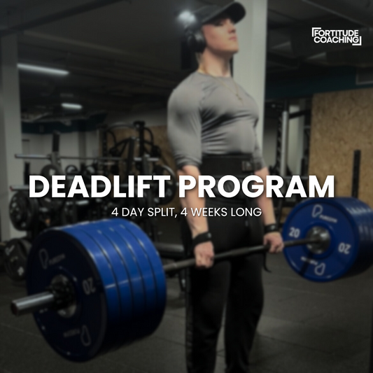 4 WEEK DEADLIFT PROGRAM